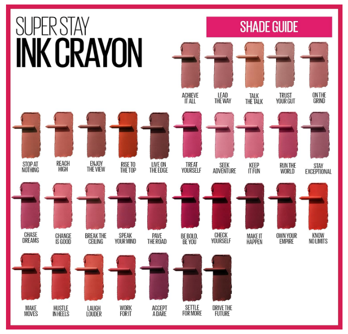 MAYBELLINE New York SuperStay Ink Crayon Matte Lipstick - 60, Accept A Dare (Wine Pink)