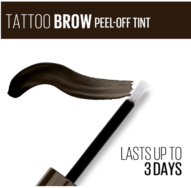 MAYBELLINE New York Tattoo Brow Long Lasting Tint Eyebrow Gel 4.9 ml - Dark Brown
