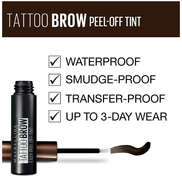 MAYBELLINE New York Tattoo Brow Long Lasting Tint Eyebrow Gel 4.9 ml - Medium Brown