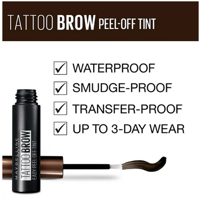 MAYBELLINE New York Tattoo Brow Long Lasting Tint Eyebrow Gel 4.9 ml - Medium Brown