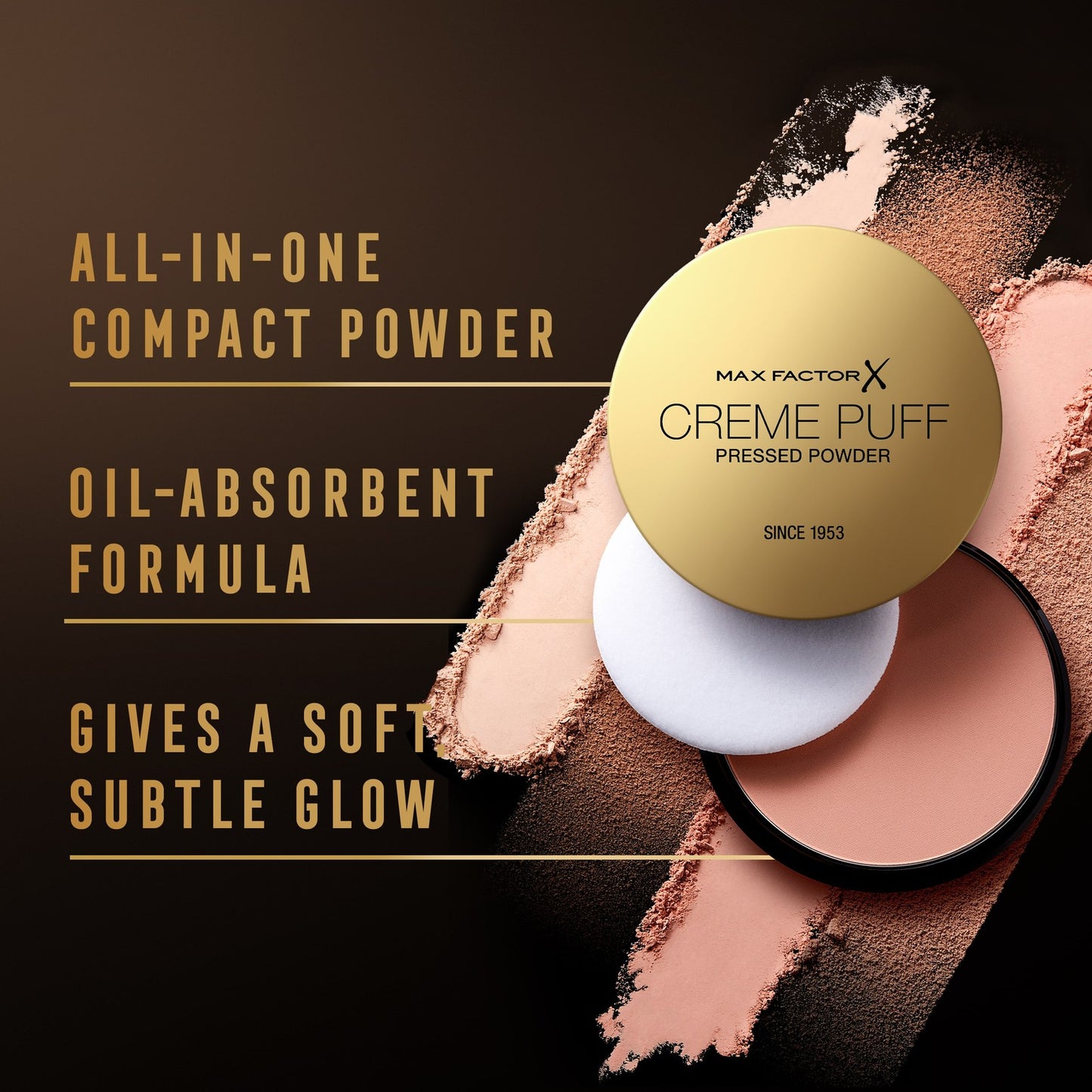 Max Factor X Creme Puff Pressed Powder - 75, Golden