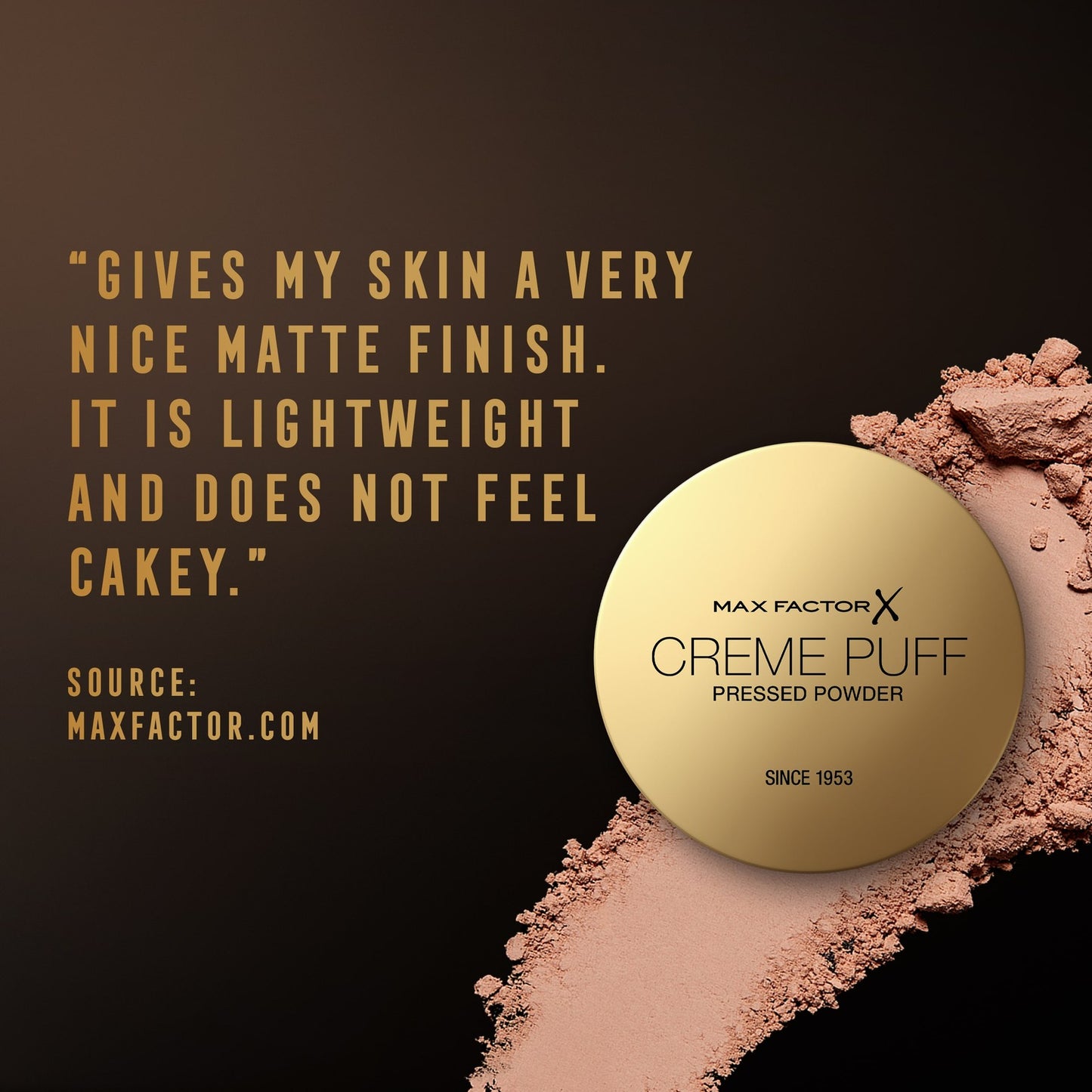 Max Factor X Creme Puff Pressed Powder - 75, Golden