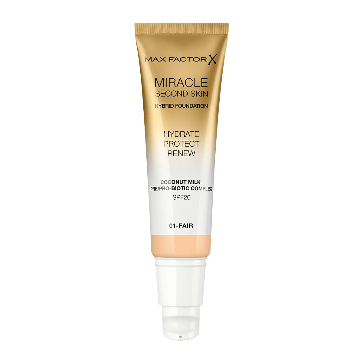 Max Factor X Miracle Second Skin Hybrid Foundation - 01, Fair
