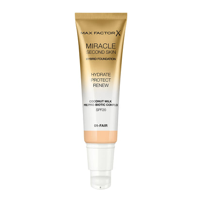 Max Factor X Miracle Second Skin Hybrid Foundation - 01, Fair