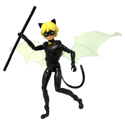 Miraculous: Tales Of Ladybug & Cat Noir Small Doll Action Figure With Battle Wings 12cm - Adrien Agreste