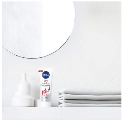 NIVEA Dry Comfort Anti-Transpirant 48H Protection Deodorant Cream 75ml