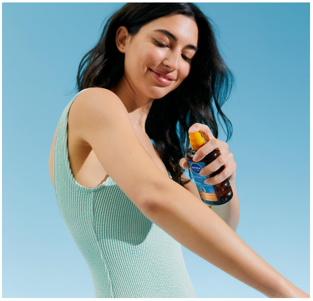 NIVEA Sun Protect & Bronze SPF 30 Oil Sunscreen Pump Spray 200ml