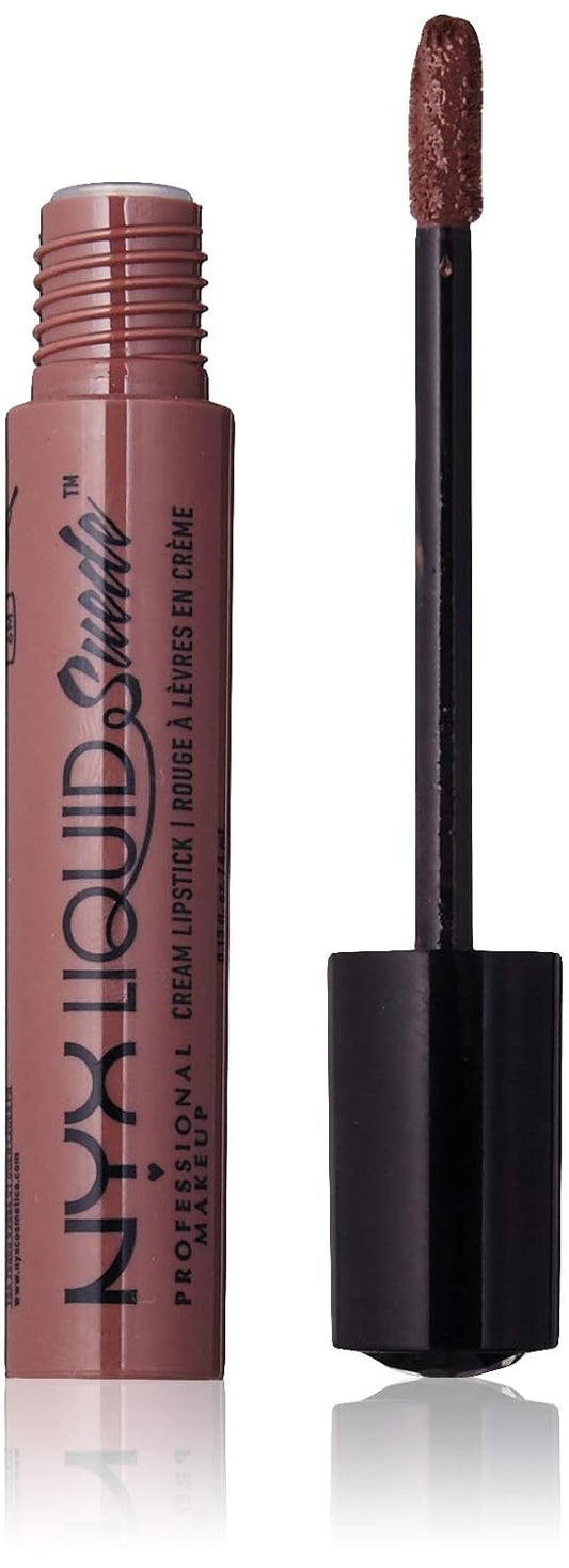 NYX Professional Makeup Liquid Suede Cream Lipstick - Brooklyn Thorn (Deep Brown With Purple Undertones)