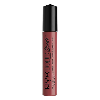 NYX Professional Makeup Liquid Suede Cream Lipstick - Soft-Spoken (Pink With Light Gold Iridescence)