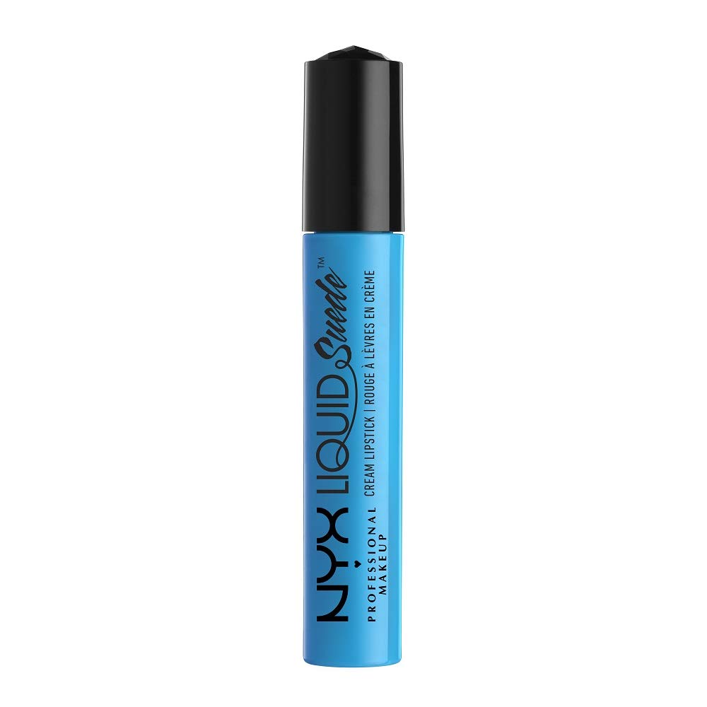 NYX Professional Makeup Liquid Suede Cream Lipstick - Little Denim Dress (Bright Sky Blue)