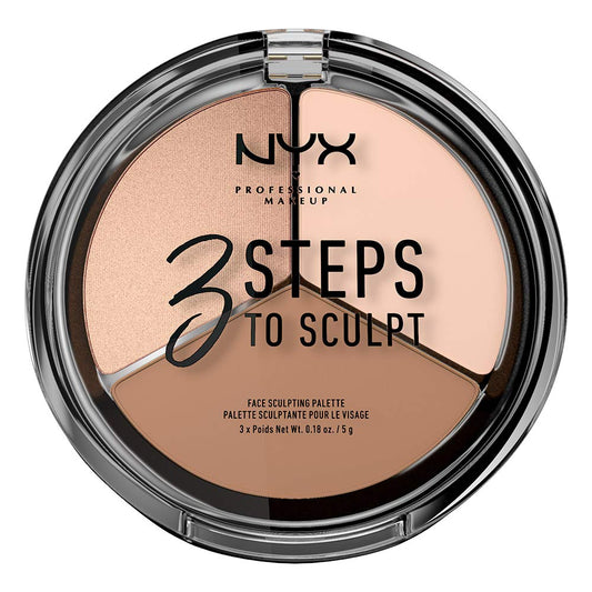 NYX Professional Makeup 3 Steps To Sculpt Face Sculpting Palette - Fair