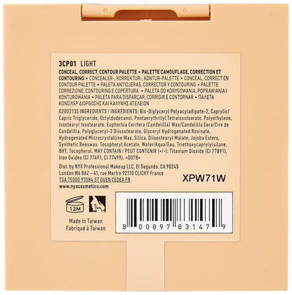 NYX Professional Makeup Conceal. Correct. Contour Palette 1.5g - Light