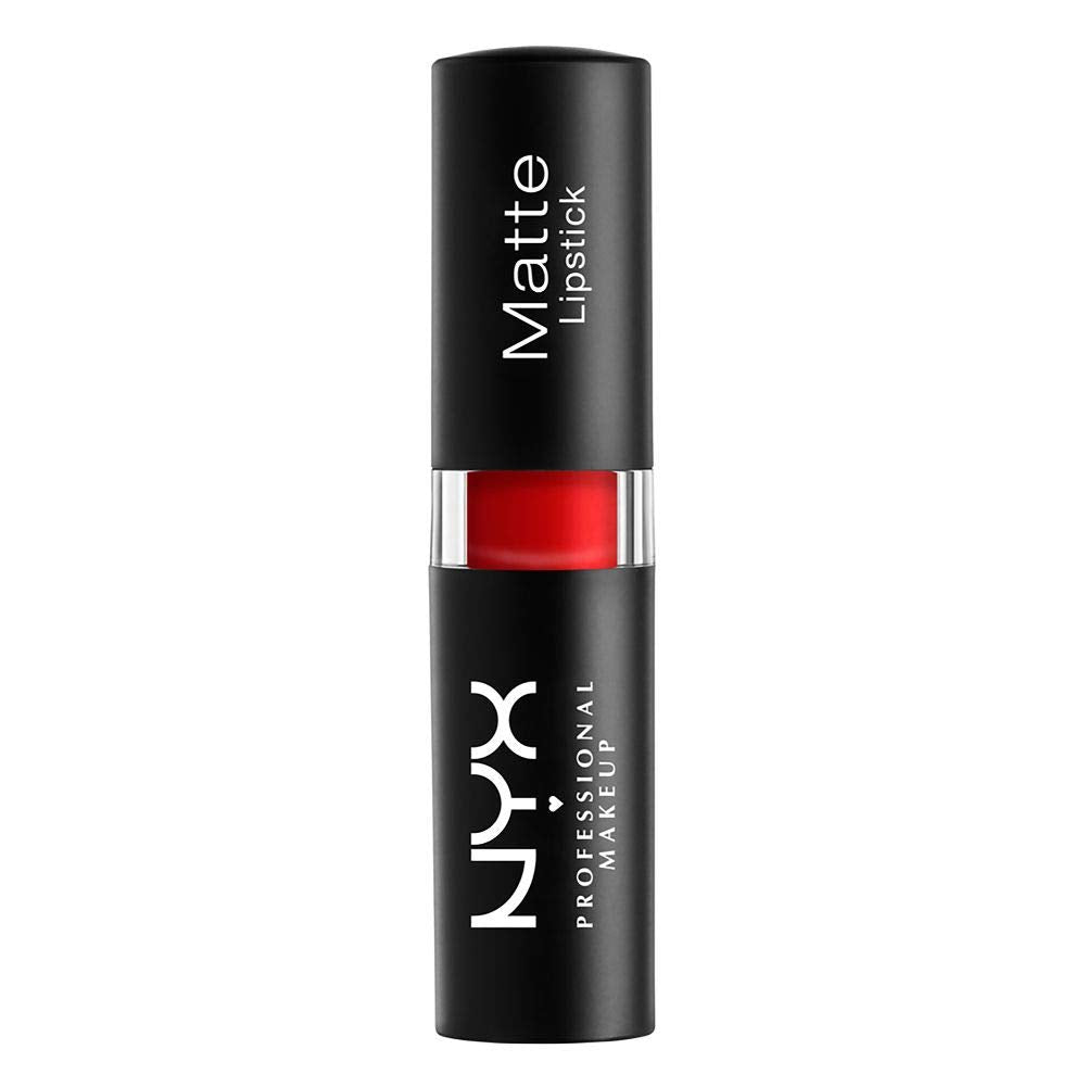 NYX Professional Makeup Matte Lipstick - Perfect Red (Bright Blue-Toned Red)