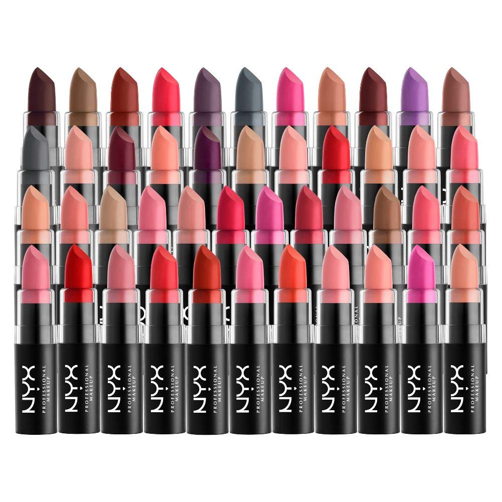 NYX Professional Makeup Matte Lipstick - Perfect Red (Bright Blue-Toned Red)