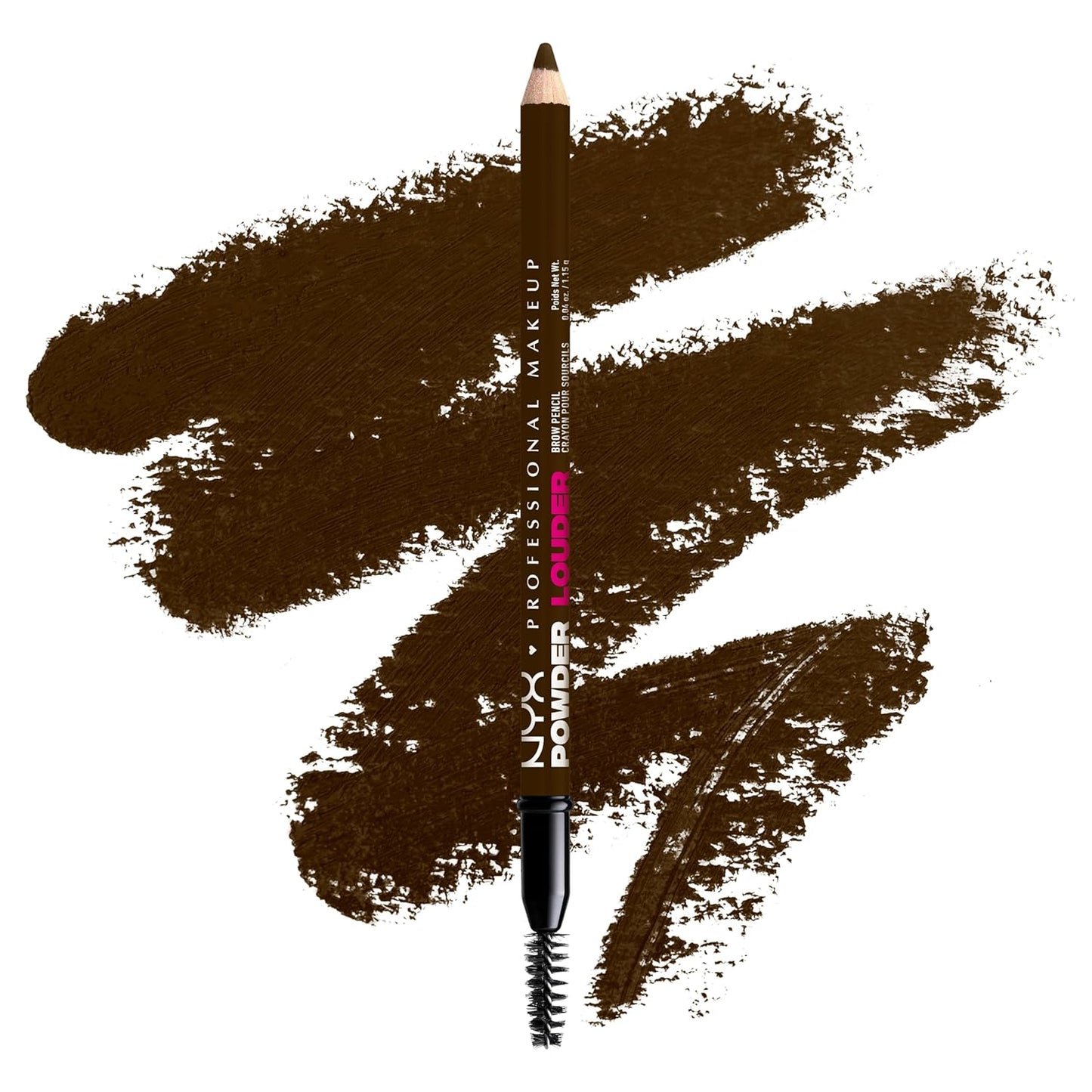 NYX Professional Makeup Powder Louder Brow Pencil Eyebrow Prencil - Ash Brown