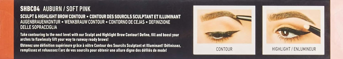 NYX Professional Makeup Sculpt & Highlight Brow Contour - Auburn (Soft Pink)