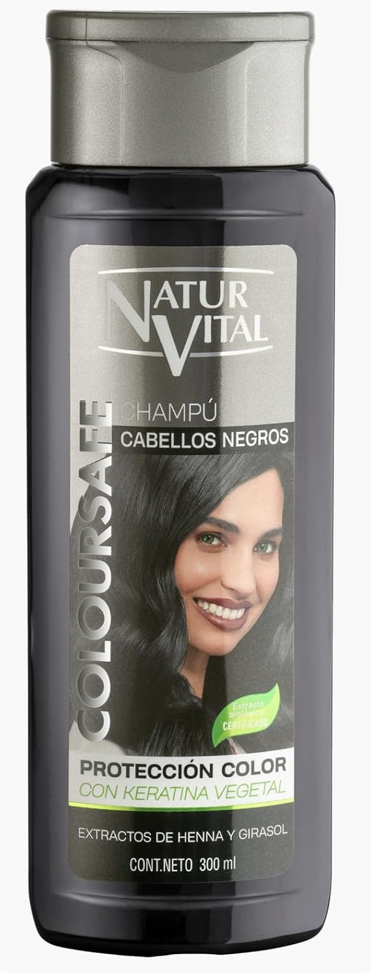 NaturVital ColorSafe Black Hair Shampoo 300ml