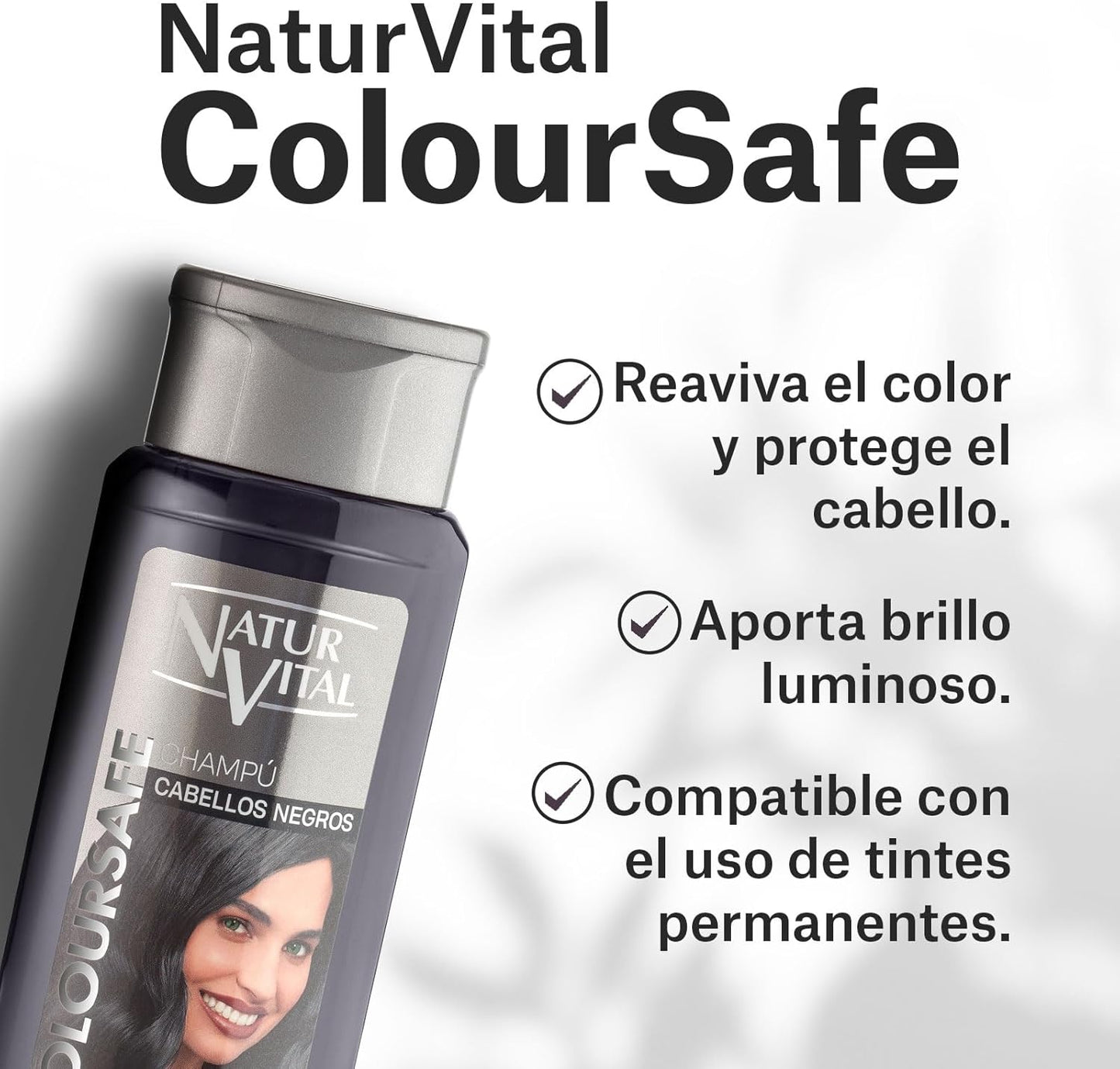 NaturVital ColorSafe Black Hair Shampoo 300ml