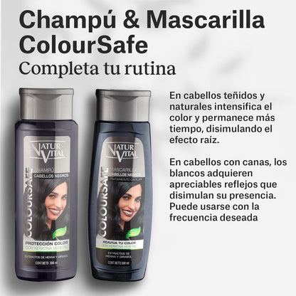 NaturVital ColorSafe Black Hair Shampoo 300ml