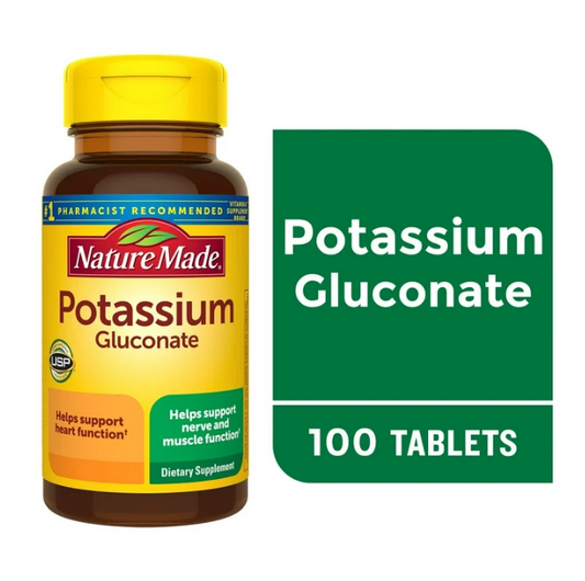 NatureMade Potassium Gluconate Tablets 500mg (100 Tablets)