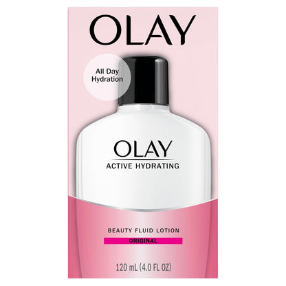 OLAY Active Hydrating Beauty Fluid Lotion Facial Moisturizer 120ml - Original