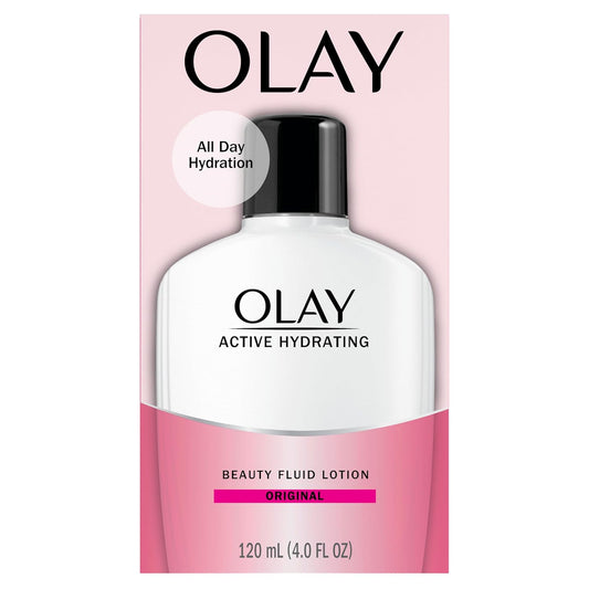 OLAY Active Hydrating Beauty Fluid Lotion Facial Moisturizer 120ml - Original
