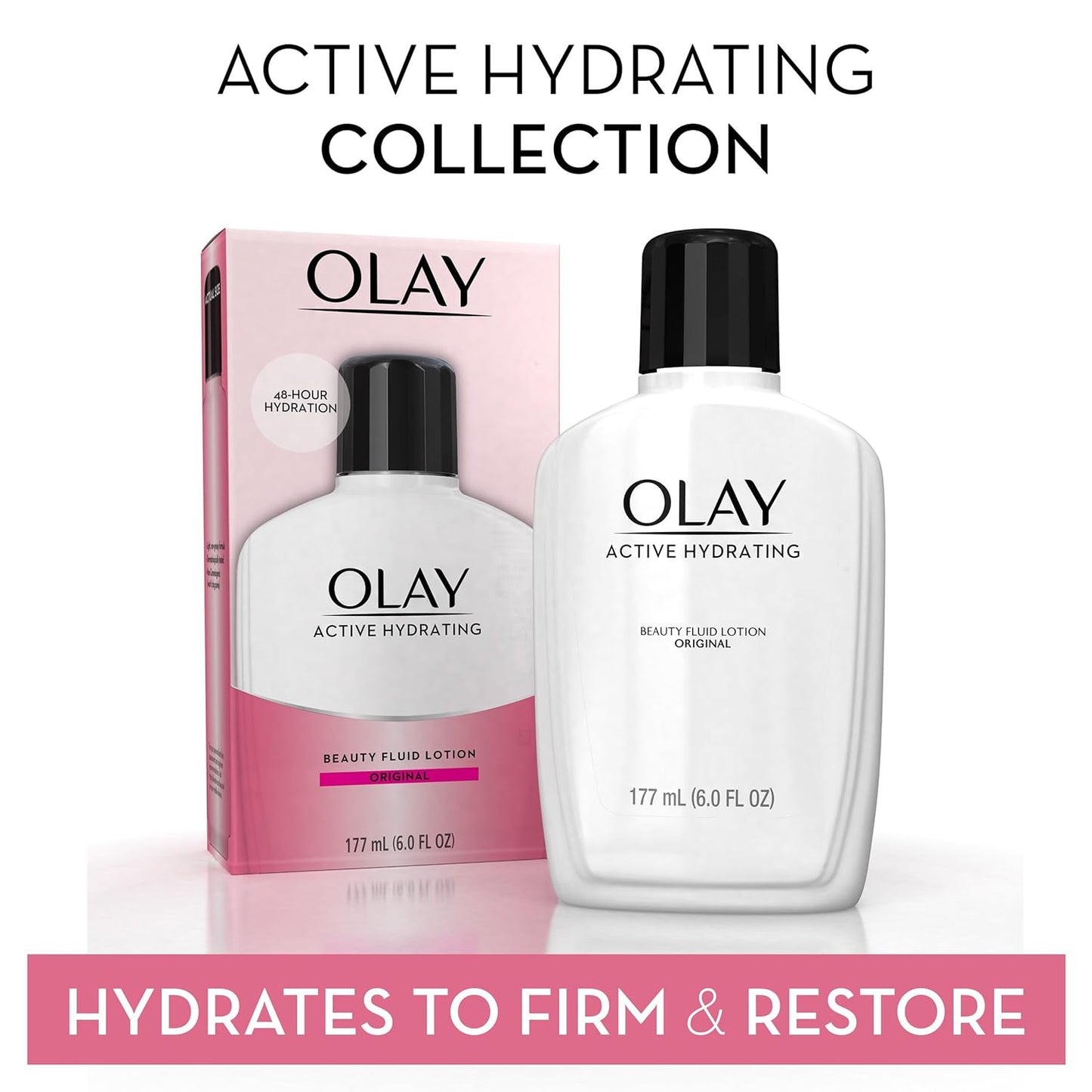OLAY Active Hydrating Beauty Fluid Lotion Facial Moisturizer 120ml - Original