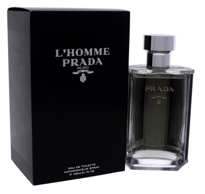 PRADA L'Homme Eau De Toilette Vaporisateur Men Spray 5.1 oz