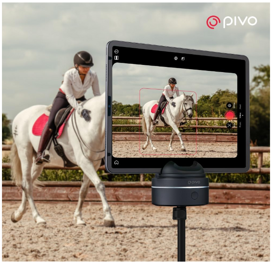 PIVO Equestrian Max AI-Powered 360° Face & Body Auto Tracking Smart Phone Holder For Equestrian And Athletes