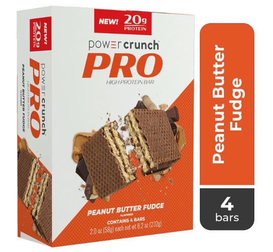 Power Crunch Pro High Protein Bar 58 g - Peanut Butter Fudge Flavored