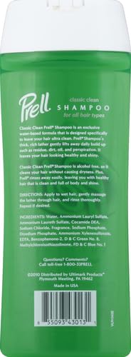 Prell Classic Clean Shampoo For All Hair Types 400ml