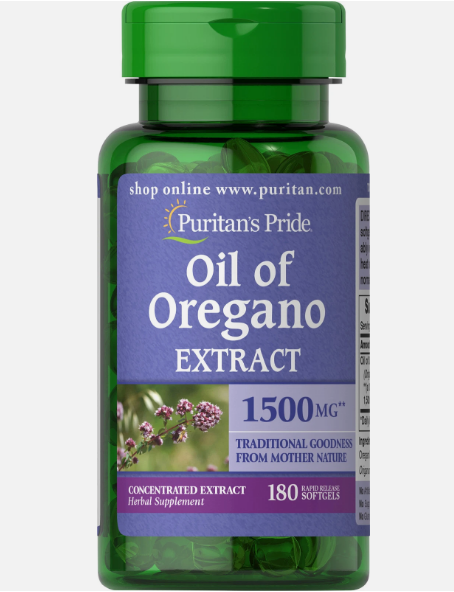 Puritan's Pride Oil Of Oregano Extract 1500mg Traditional Goodness For Mother Nature (180 Softgels)