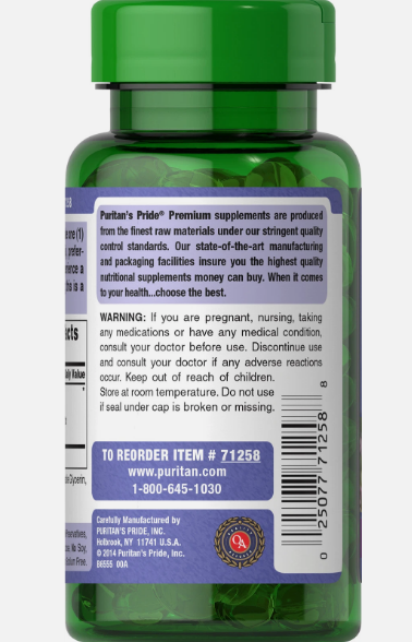 Puritan's Pride Oil Of Oregano Extract 1500mg Traditional Goodness For Mother Nature (180 Softgels)