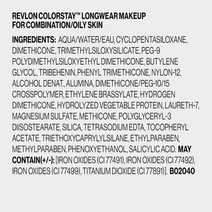 REVLON ColorStay 24H Longwear Makeup Liquid Foundation For Combination/Oily Skin - 180, Sand Beige