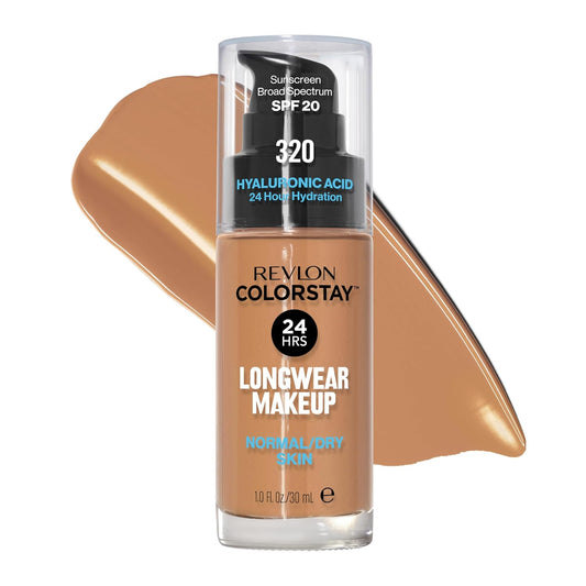 REVLON ColorStay 24H Longwear Makeup Liquid Foundation For Normal/Dry Skin - 320, True Beige