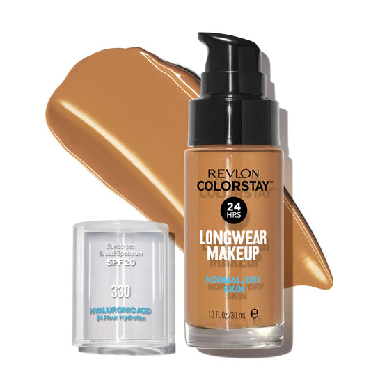 REVLON ColorStay 24H Longwear Makeup Liquid Foundation For Normal/Dry Skin - 330, Natural Tan