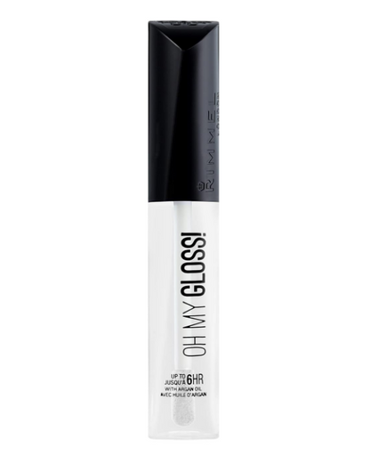 RIMMEL London Oh My Gloss! Up to 6HR with Argan Oil - Crystal Clear 0.21 fl oz