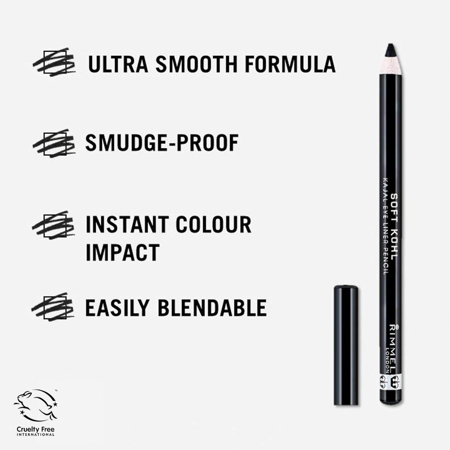 RIMMEL London Soft Kohl Kajal Eyeliner Pencil - 067, Stormy Grey