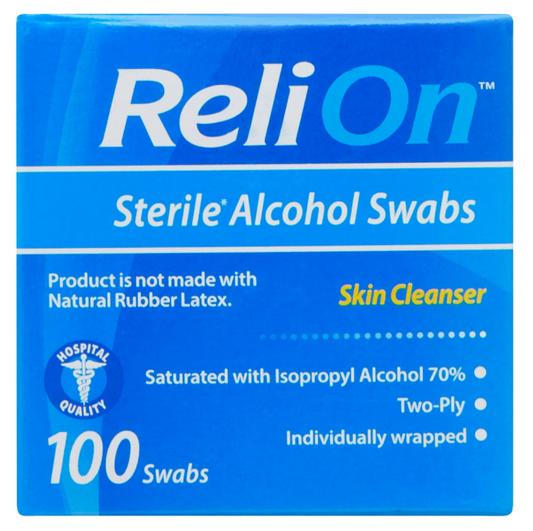 ReliOn Sterile Alcohol Swabs (100 Count)