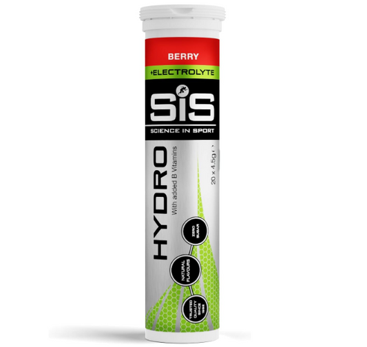 Science In Sport Hydro With Added B Vitamins Hydration Tablets - Berry Electrolyte (20 Tablets)