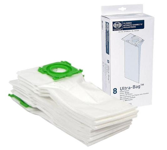SEBO FilterBox Automatic X/Airbelt C/370 Electronic 8 Ultra Bag Vacuum Cleaner Dust Bags