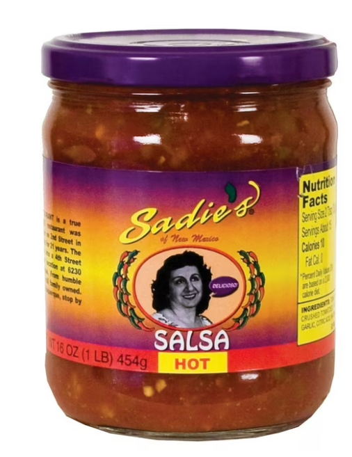 Sadies's of New Mexico Salsa Hot 16 oz (Pack of 1)