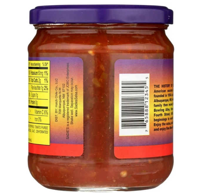 Sadies's of New Mexico Salsa Hot 16 oz (Pack of 1)