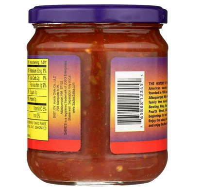 Sadies's of New Mexico Salsa Hot 16 oz (Pack of 1)