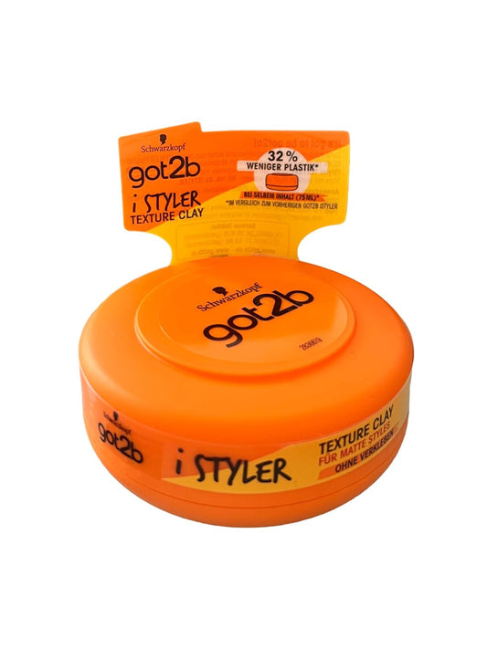 Schwarzkopf Got2b iStyler Texture Clay For Matte Styles 75ml