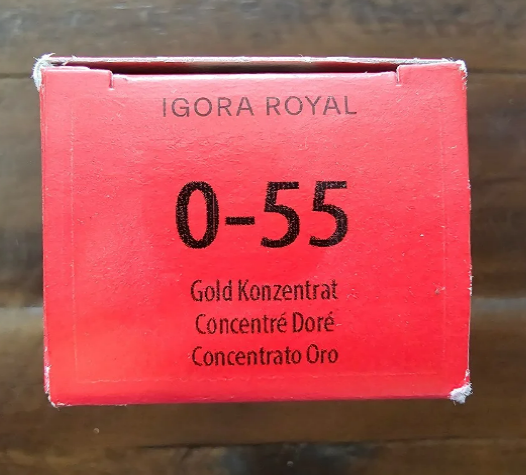 Schwarzkopf Professional IGORA Royal Permanent Color Creme (0-55 Gold Concentrate)