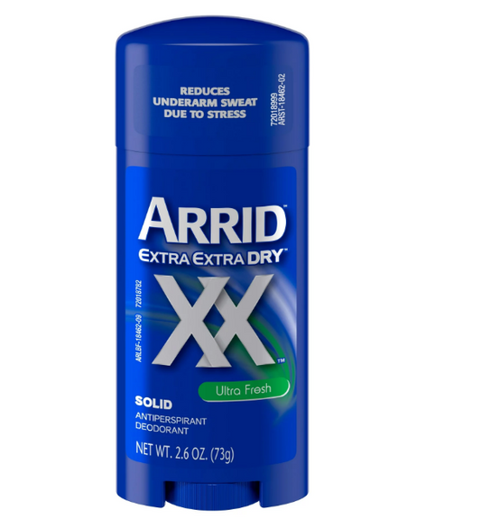 Arrid Extra Extra Dry XX 2.6 oz - Unscented Solid Anti-Perspirant Deodorant