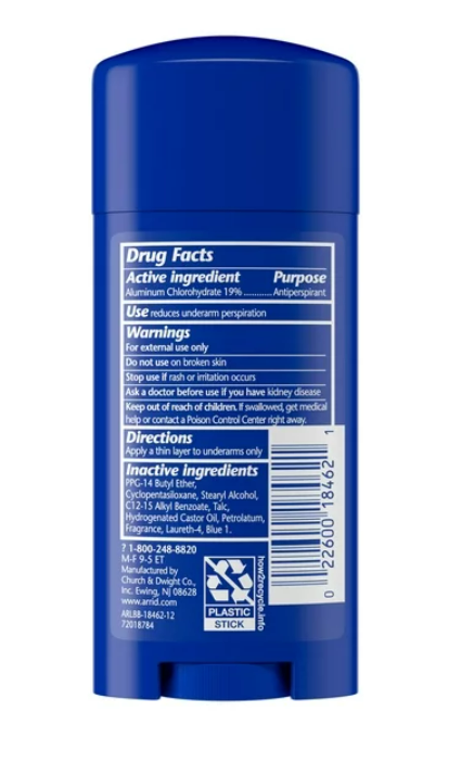 Arrid Extra Extra Dry XX Solid Anti-Perspirant Deodorant 2.6oz - Unscented