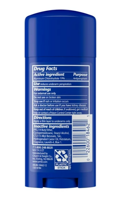Arrid Extra Extra Dry XX Solid Anti-Perspirant Deodorant 2.6oz - Unscented