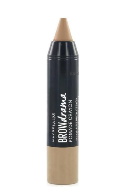 MAYBELLINE New York Brow Drama Pomade Crayon Color & Fix Brow Crayon - 1, Dark Blond